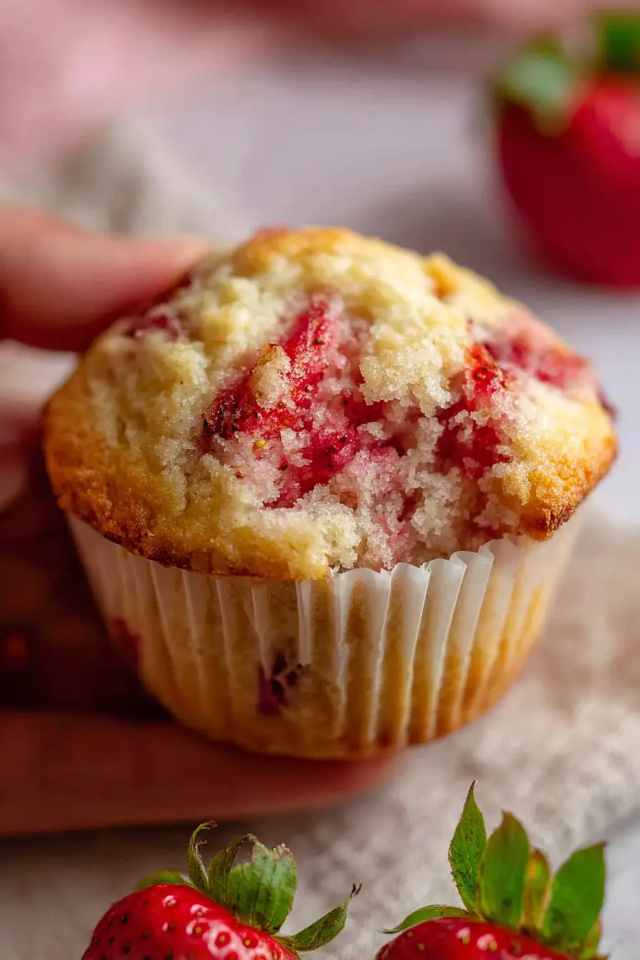 dairy free strawberry muffins