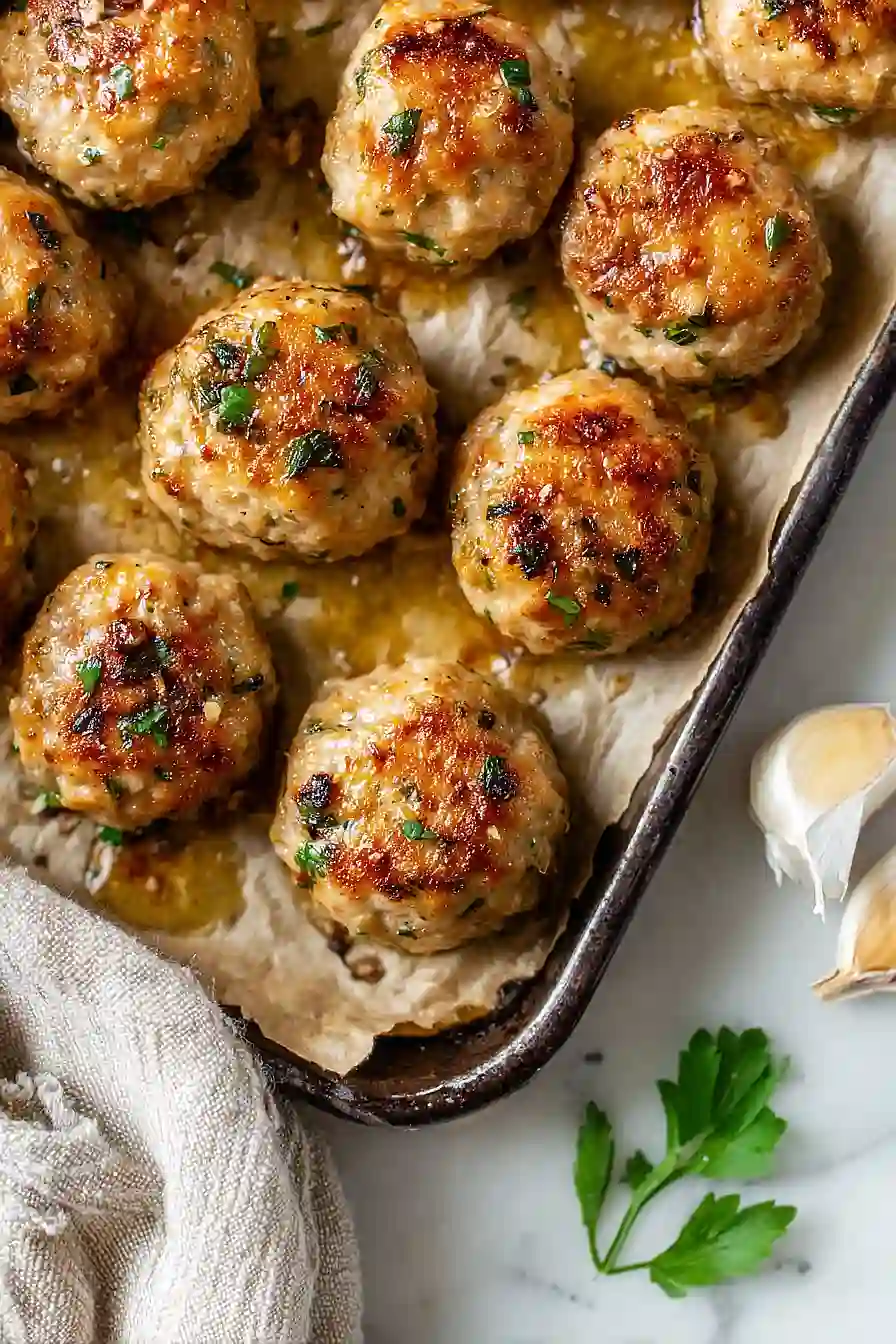 healthy ground turkey meatballs