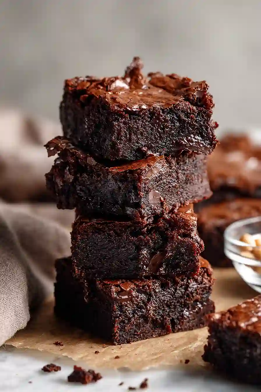 vegan sourdough brownies