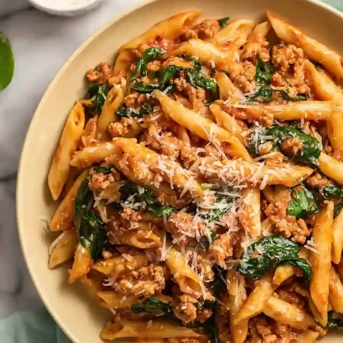 instant pot ground turkey pasta