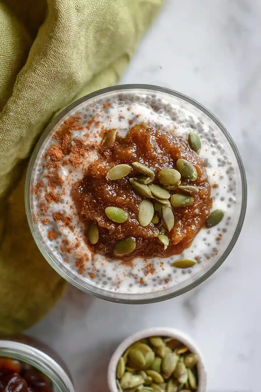 chia seed pudding with dates