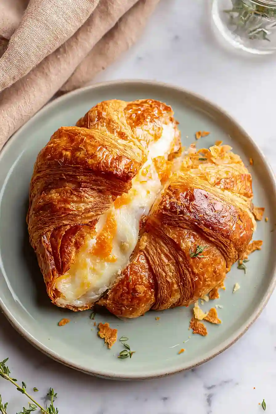 croissant grilled cheese