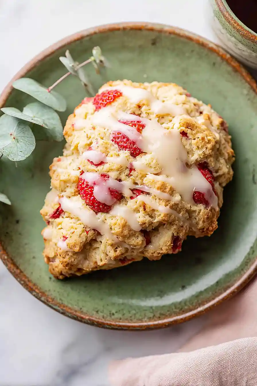 strawberry almond scones