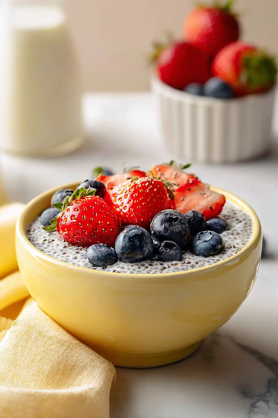protein chia seed pudding
