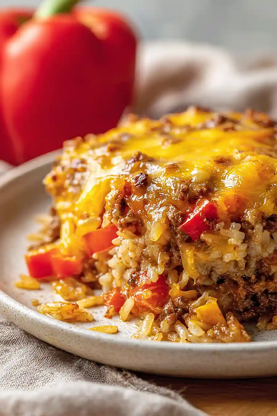 stuffed bell pepper casserole