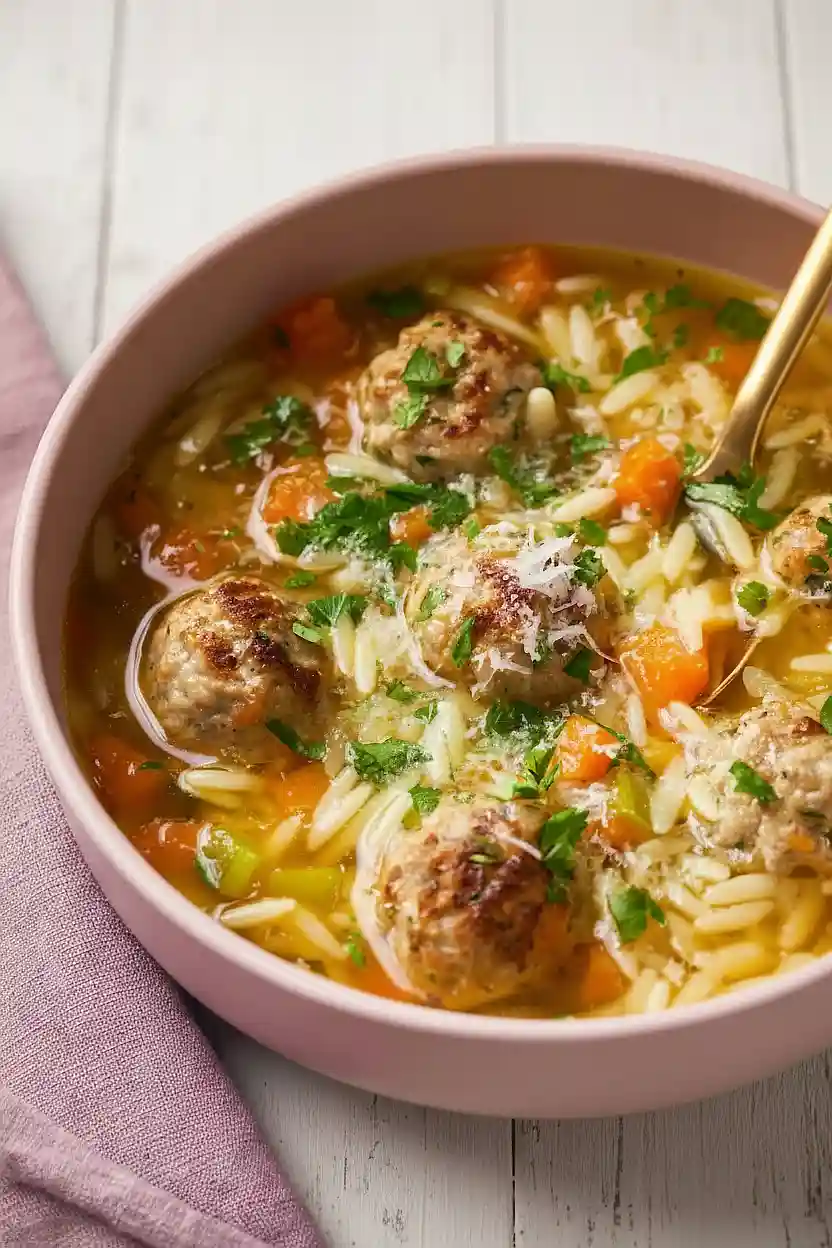 ground turkey orzo soup