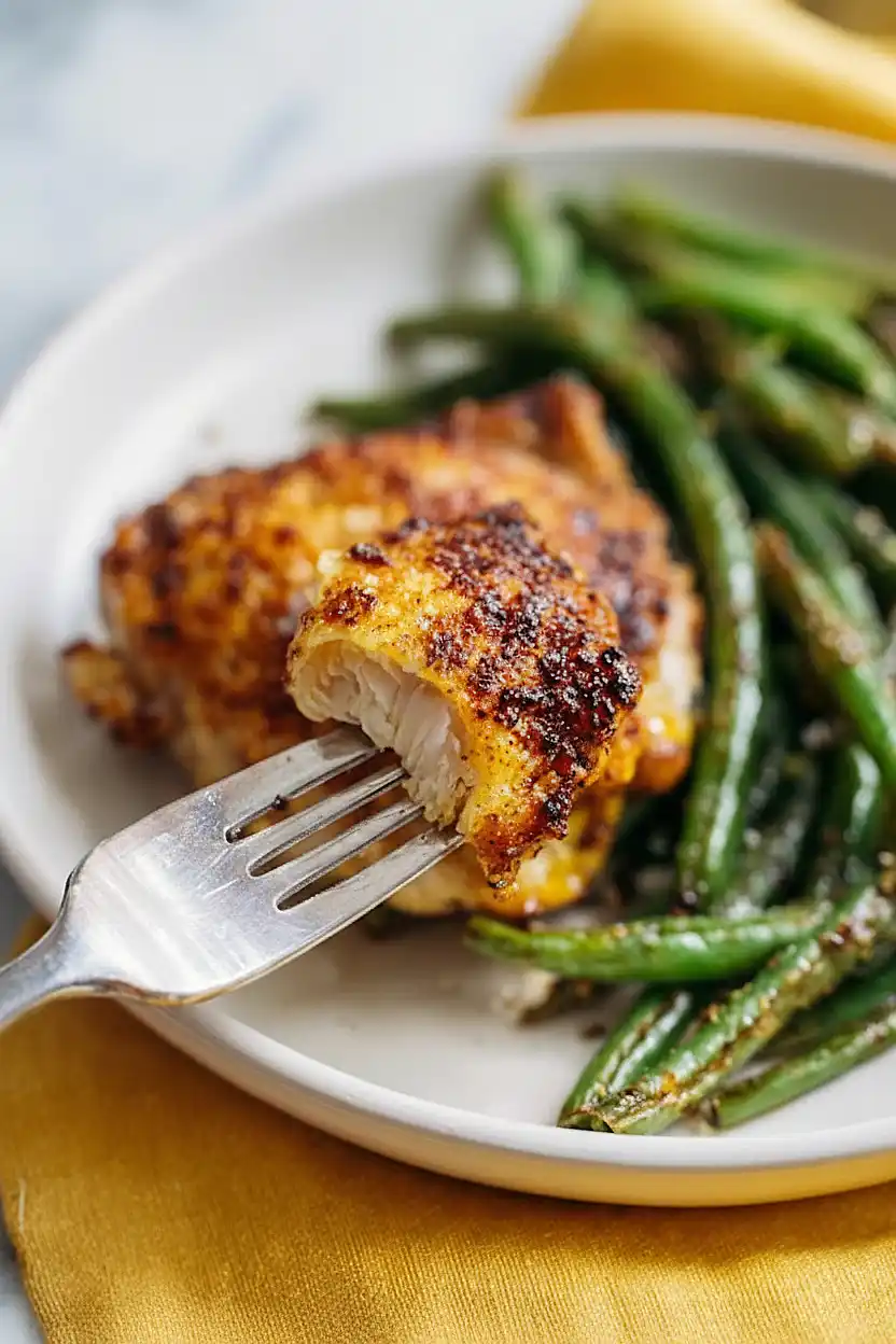 chicken thighs with green beans