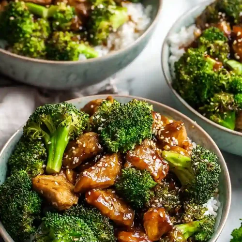 chicken thighs with broccoli