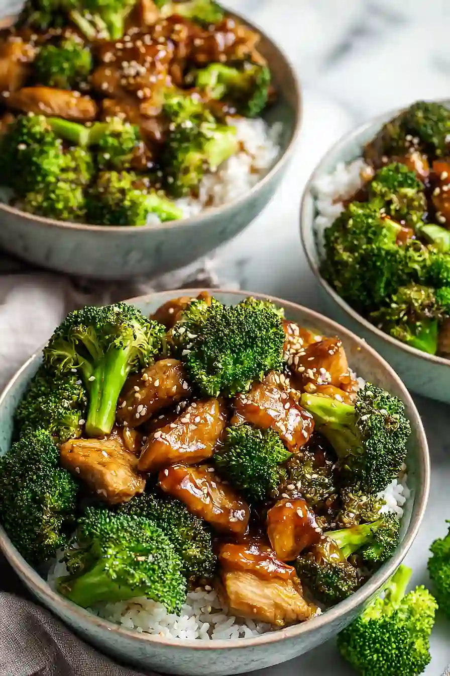 chicken thighs with broccoli
