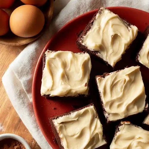 espresso brownies with frosting