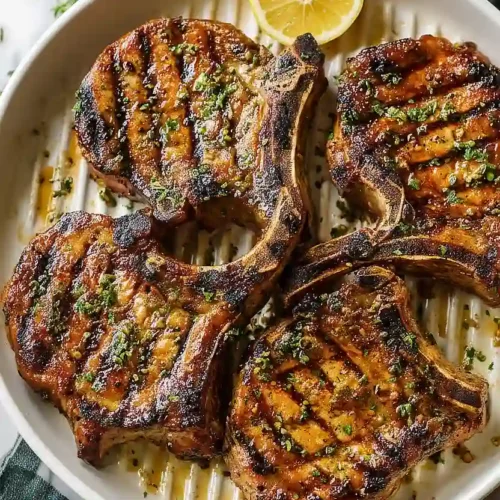 grilled pork chops