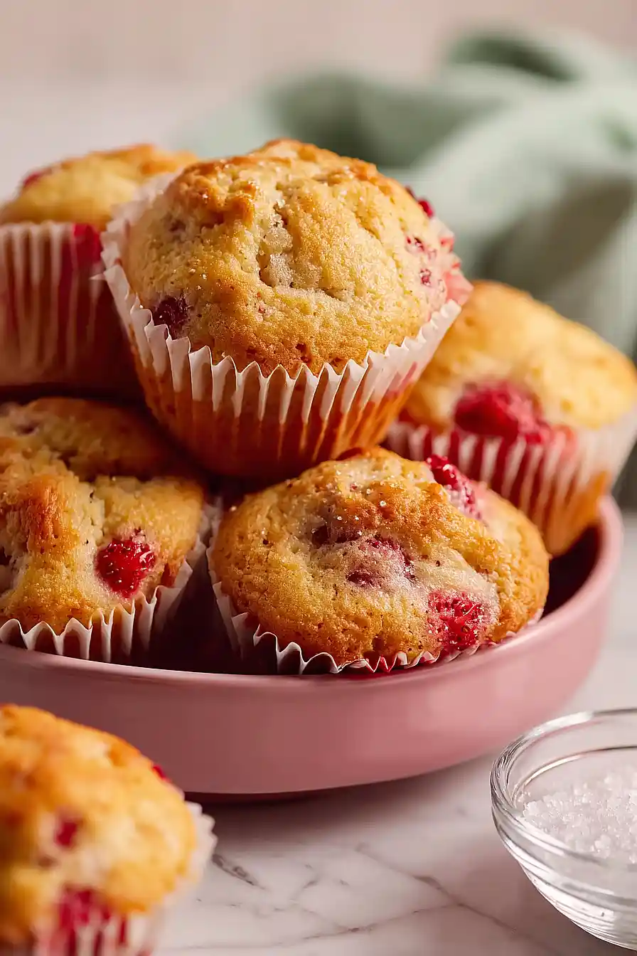 vegan strawberry muffins