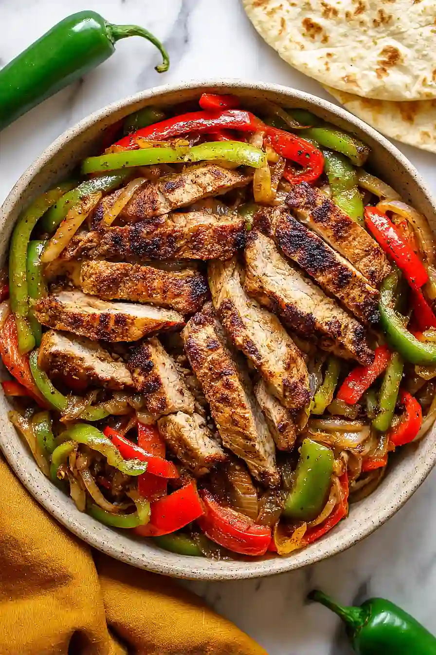 pork chop fajitas