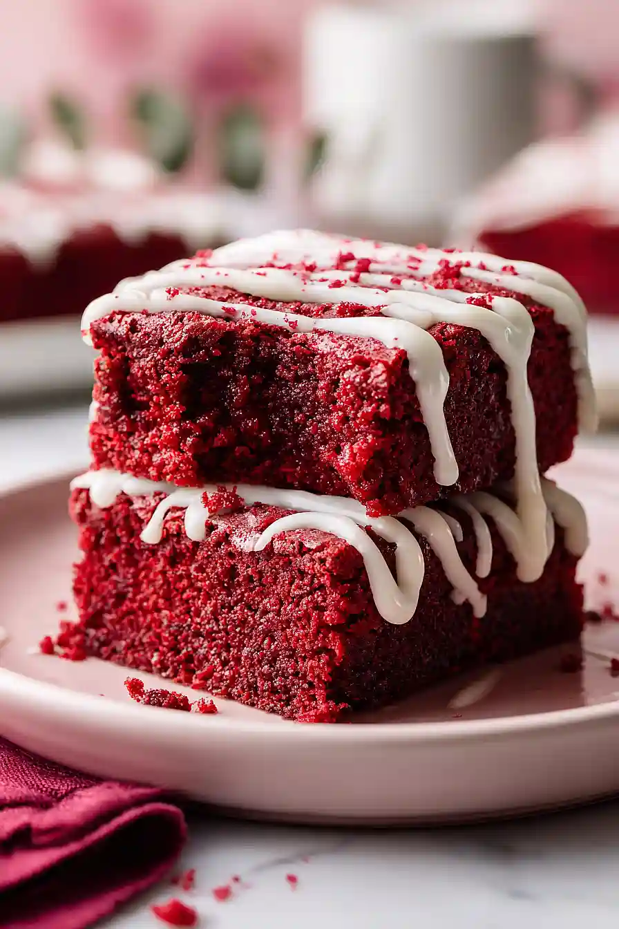 dairy free red velvet brownies