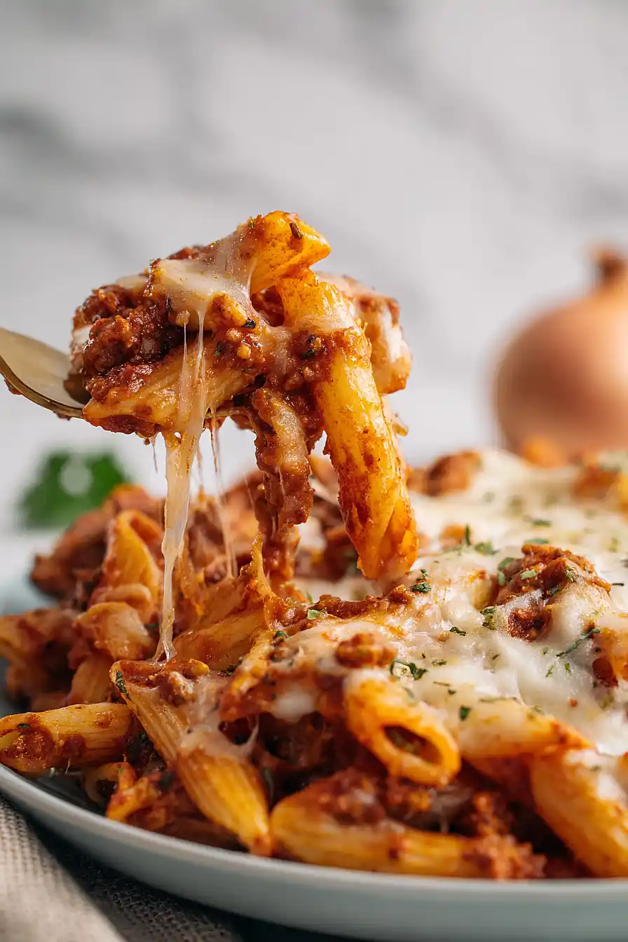 vegan baked mostaccioli