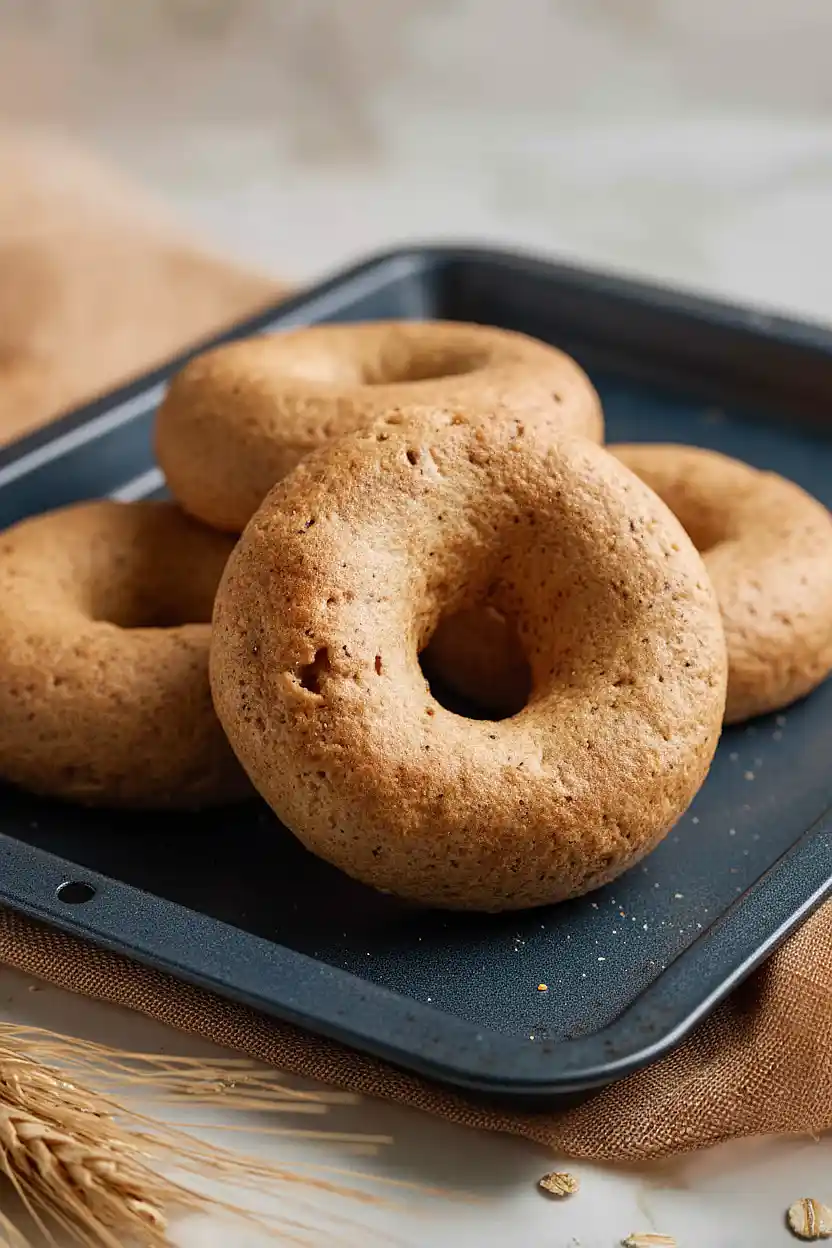 oat flour protein bagels