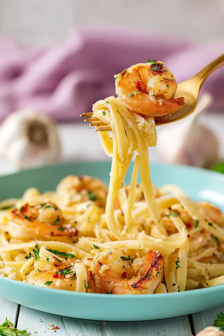 garlic shrimp pasta