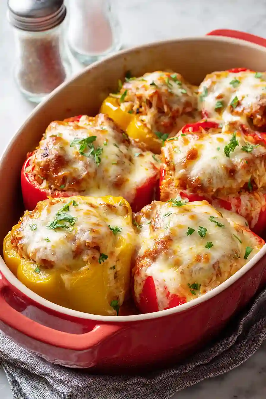 chicken stuffed bell peppers
