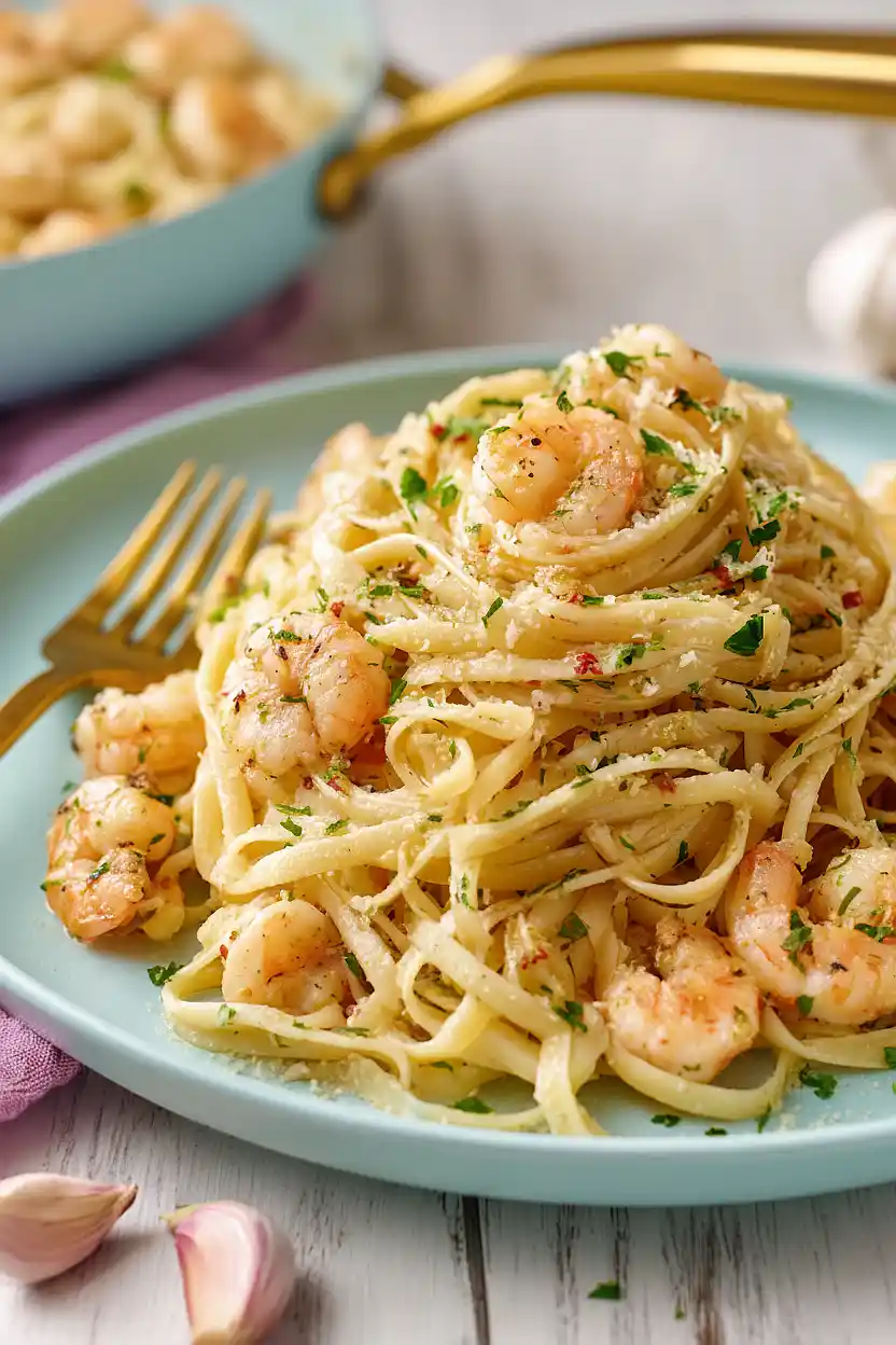 garlic shrimp pasta