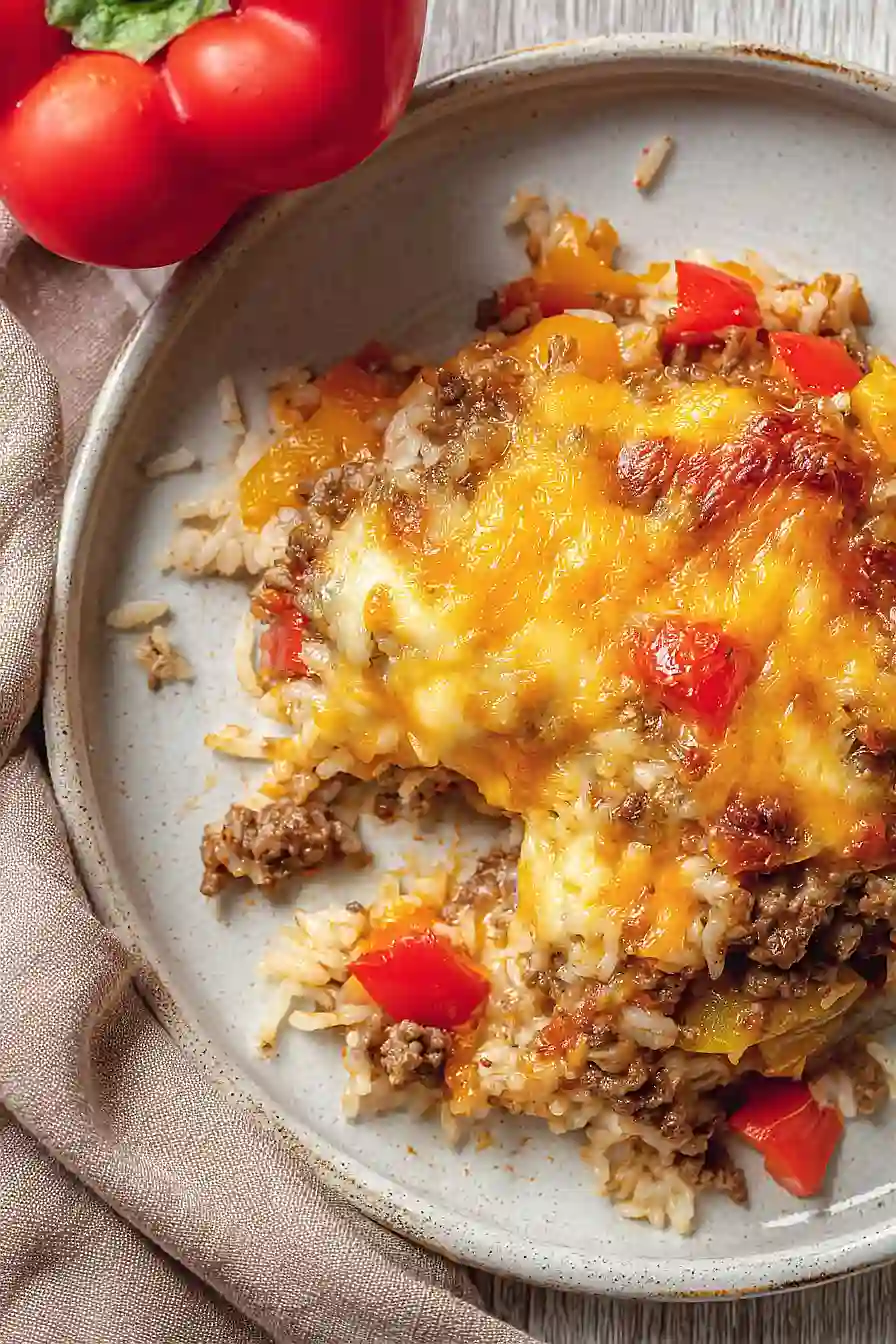 stuffed bell pepper casserole