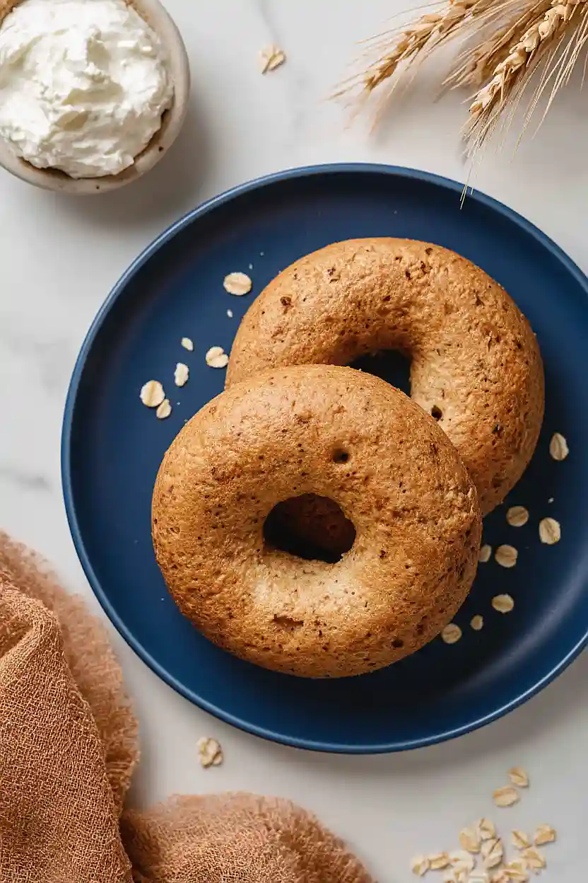 oat flour protein bagels