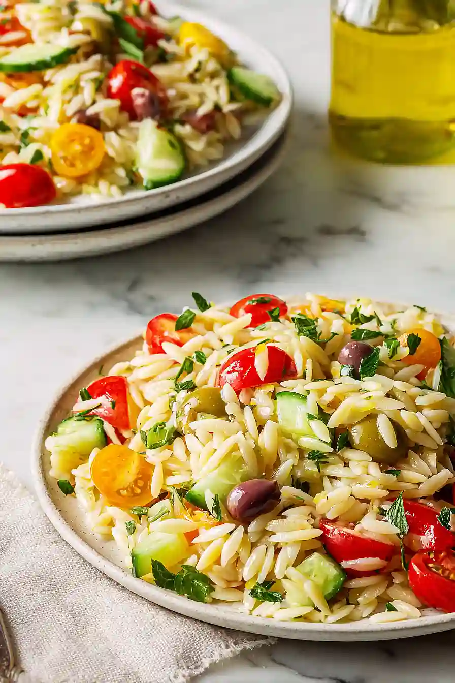 easter orzo salad