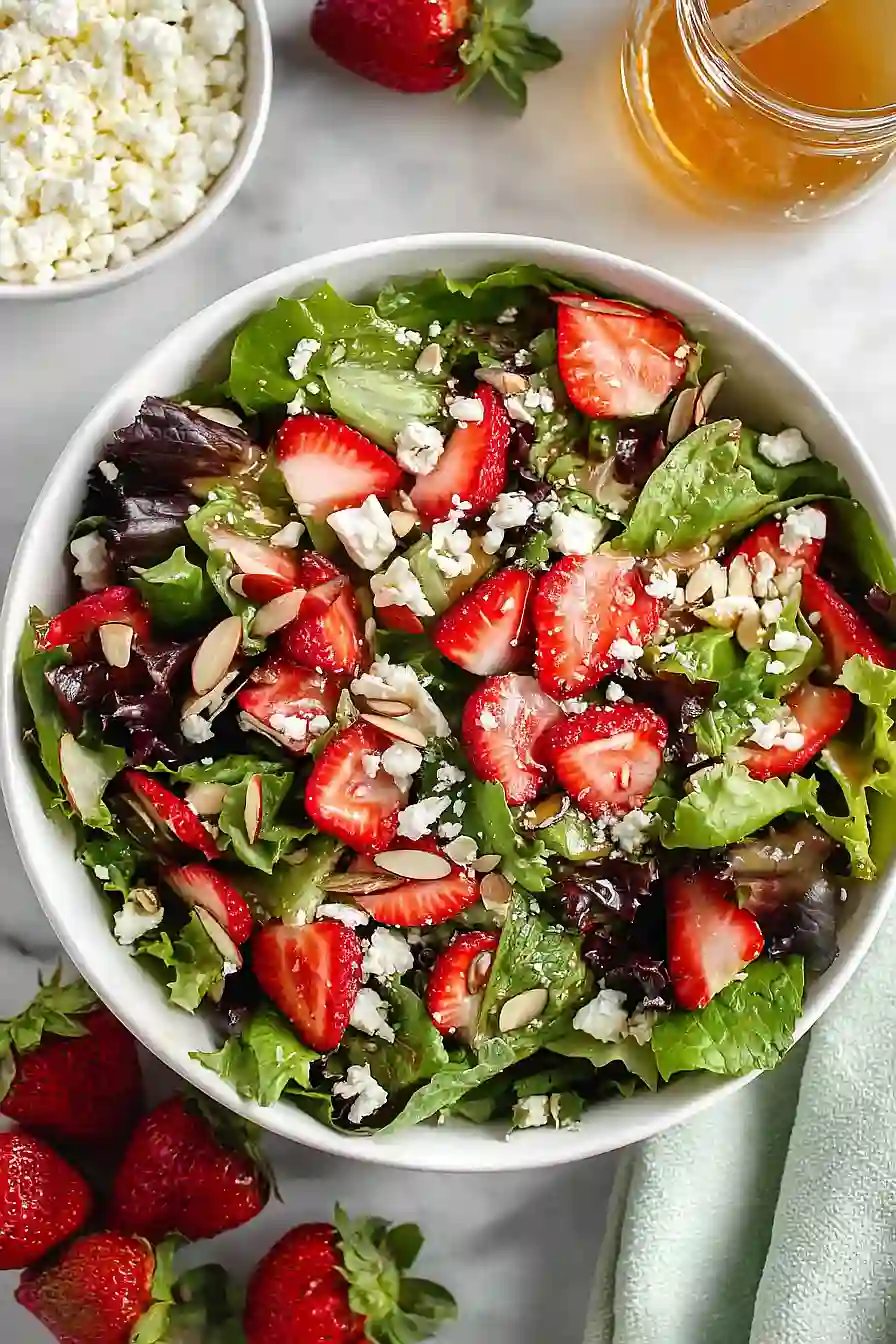easter salad with goat cheese