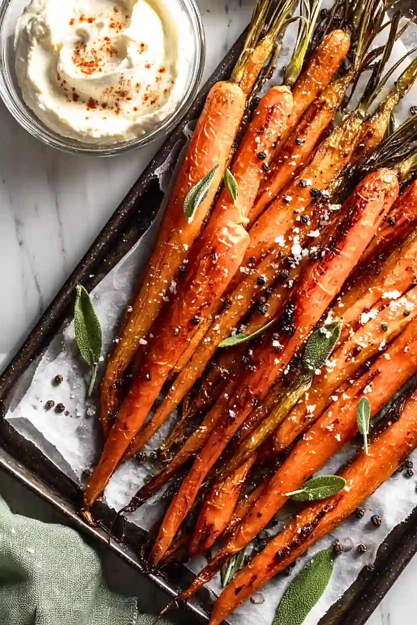 roasted carrots with whipped ricotta