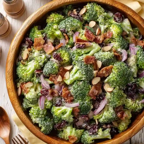 broccoli salad with bacon and craisins