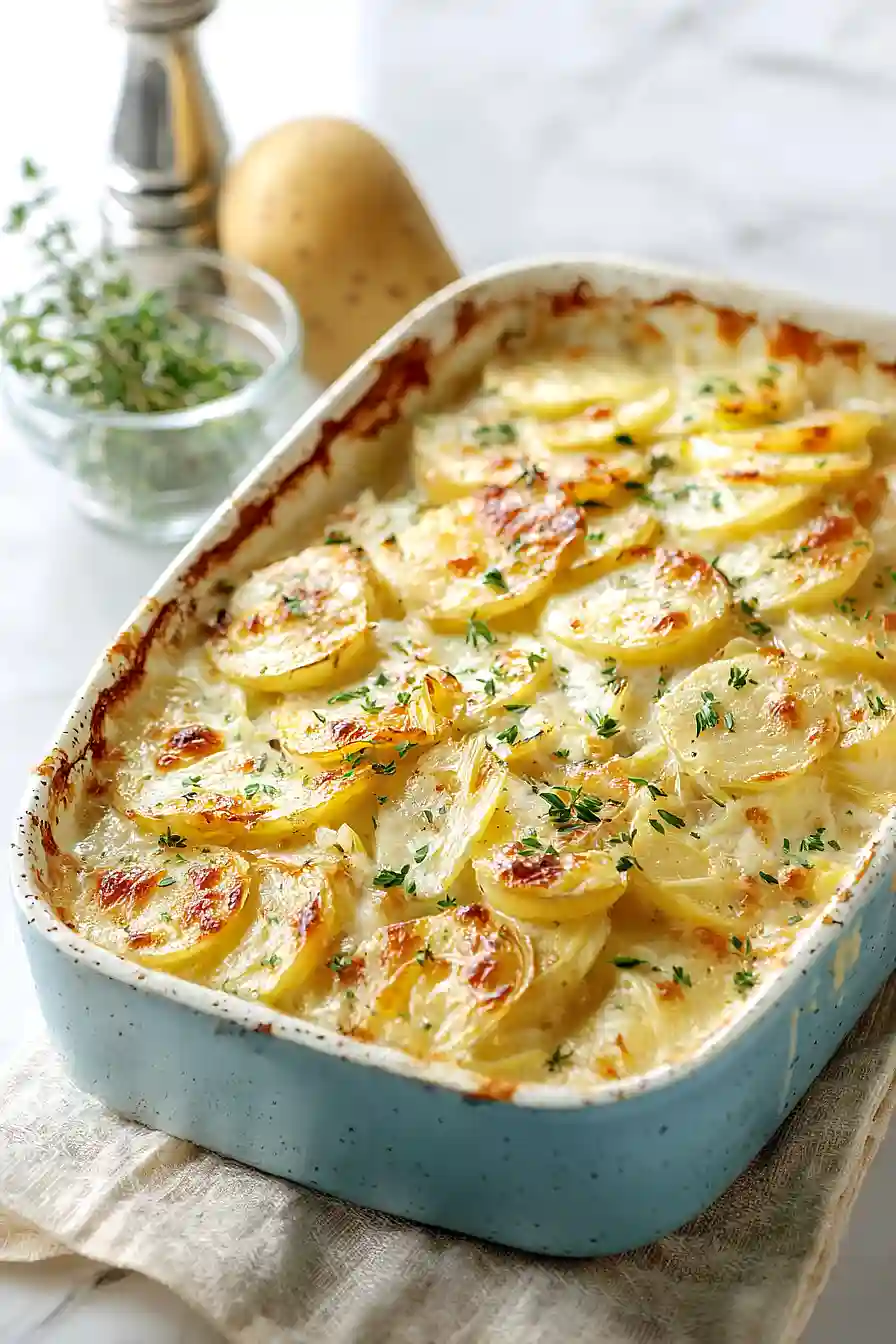 scalloped potatoes with leeks