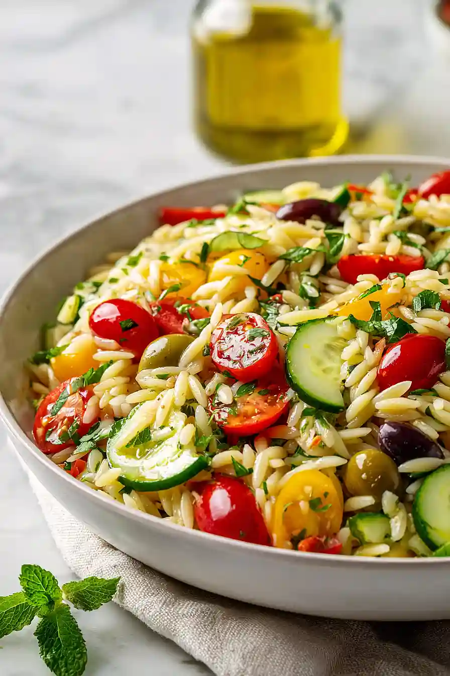 easter orzo salad