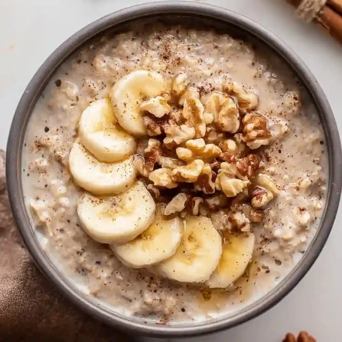 5-minute banana bread overnight oats