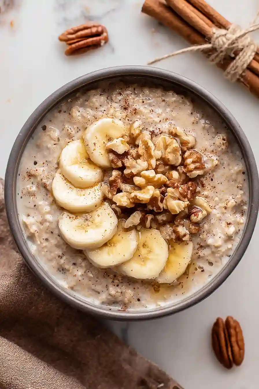5-minute banana bread overnight oats