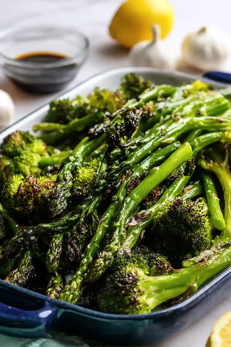 roasted asparagus and broccoli