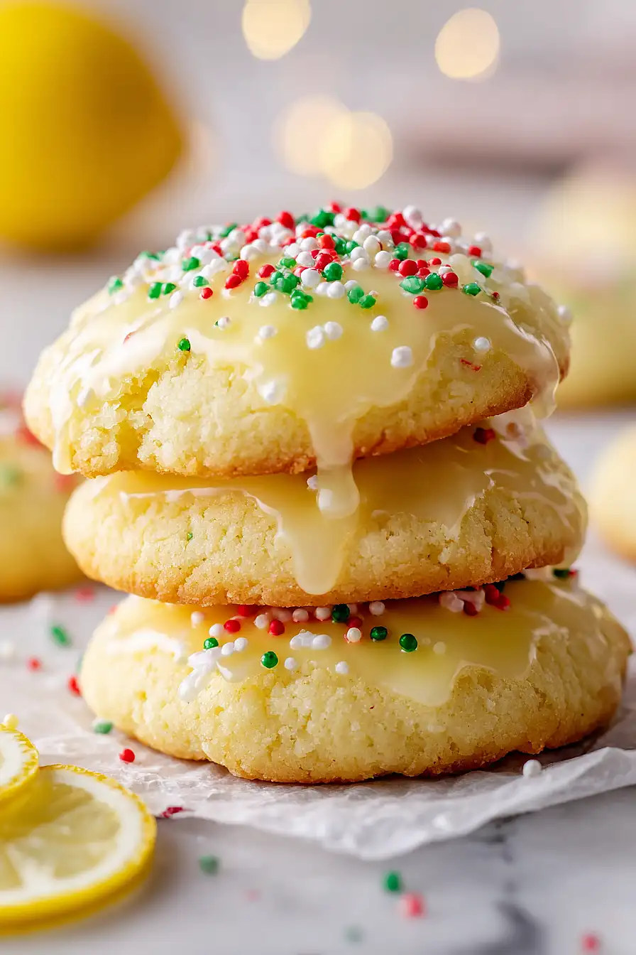lemon christmas cookies