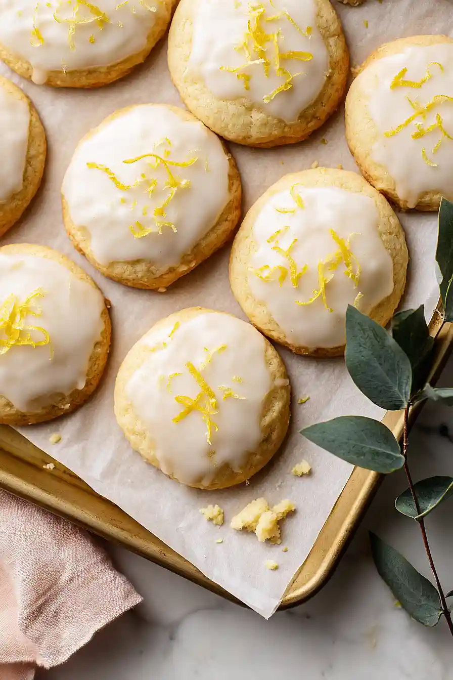 glazed lemon cookies