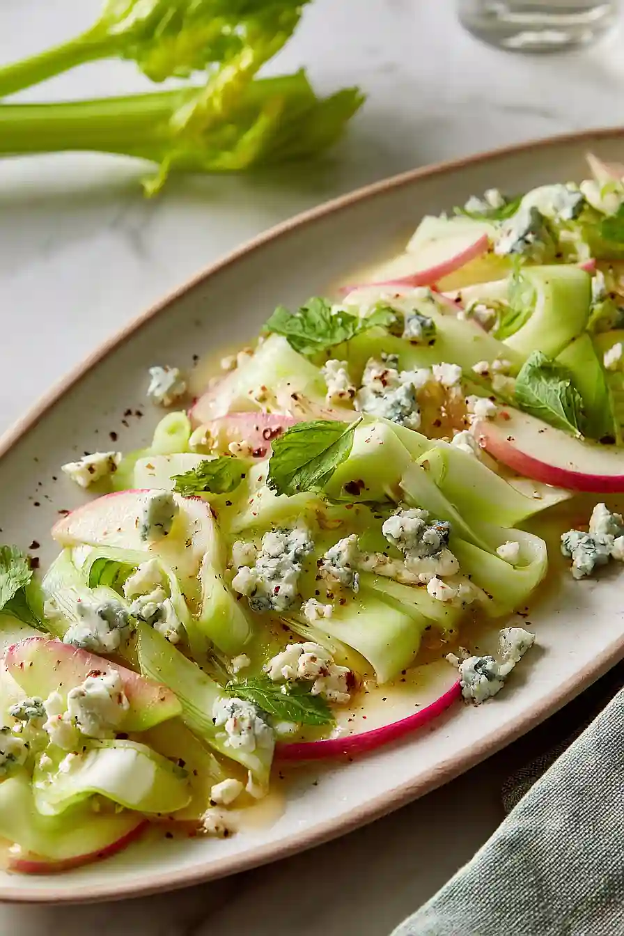celery salad with blue cheese