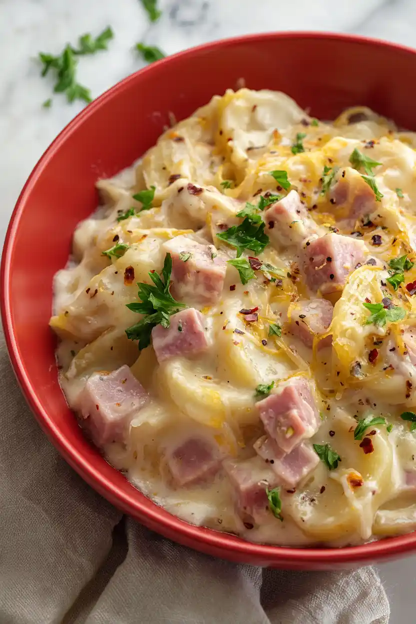scalloped potatoes and ham casserole