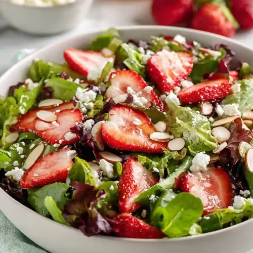 easter salad with goat cheese