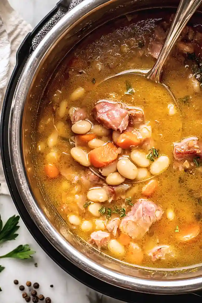 instant pot ham and bean soup