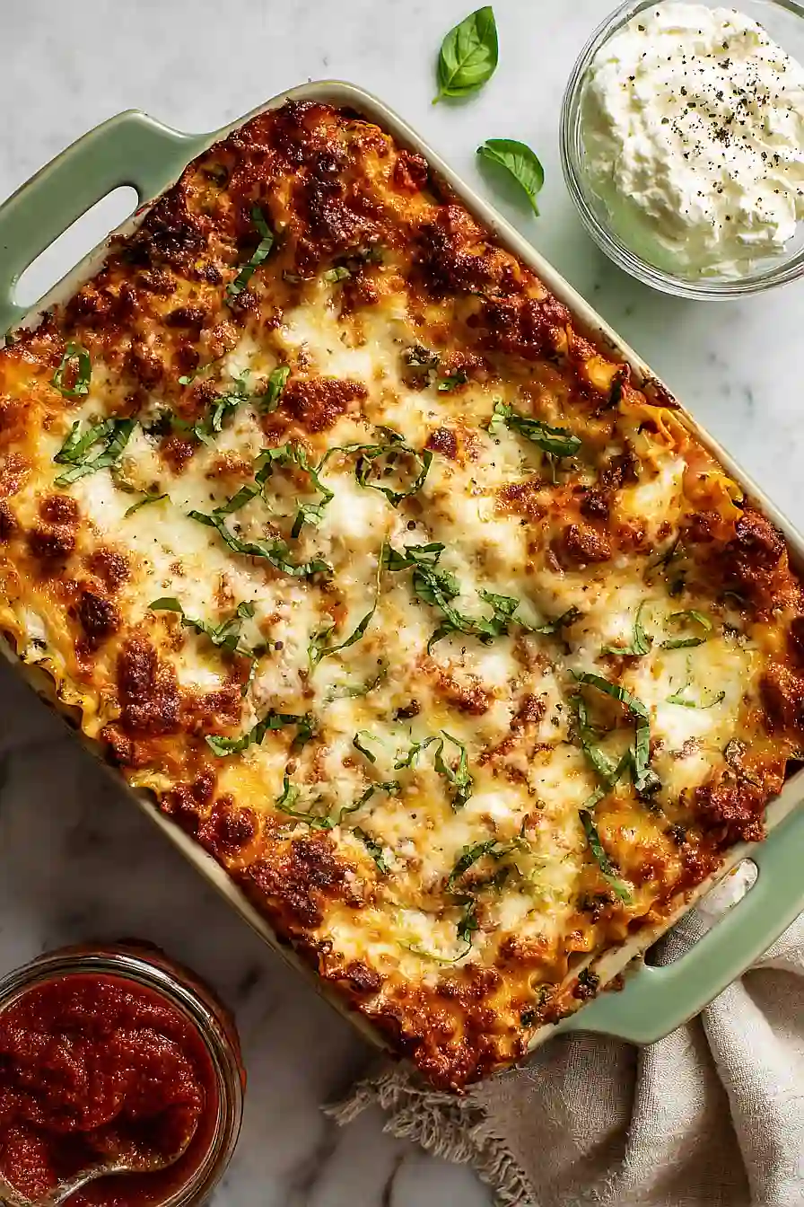 cottage cheese veggie lasagna