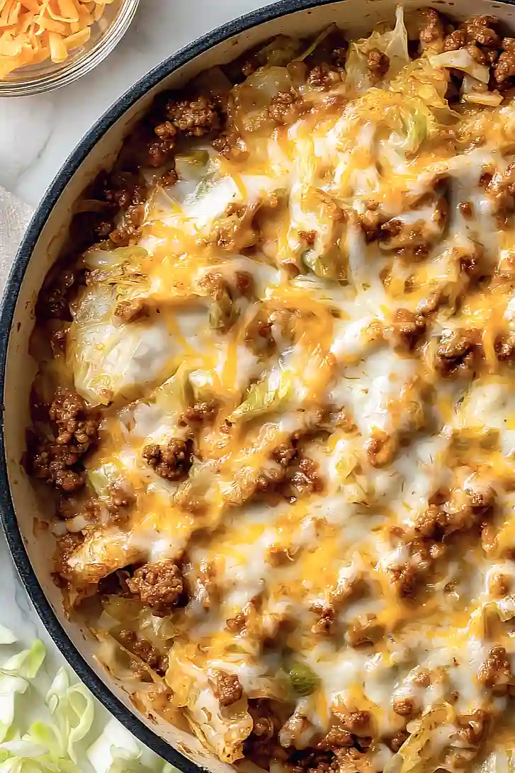 low carb beef and cabbage casserole