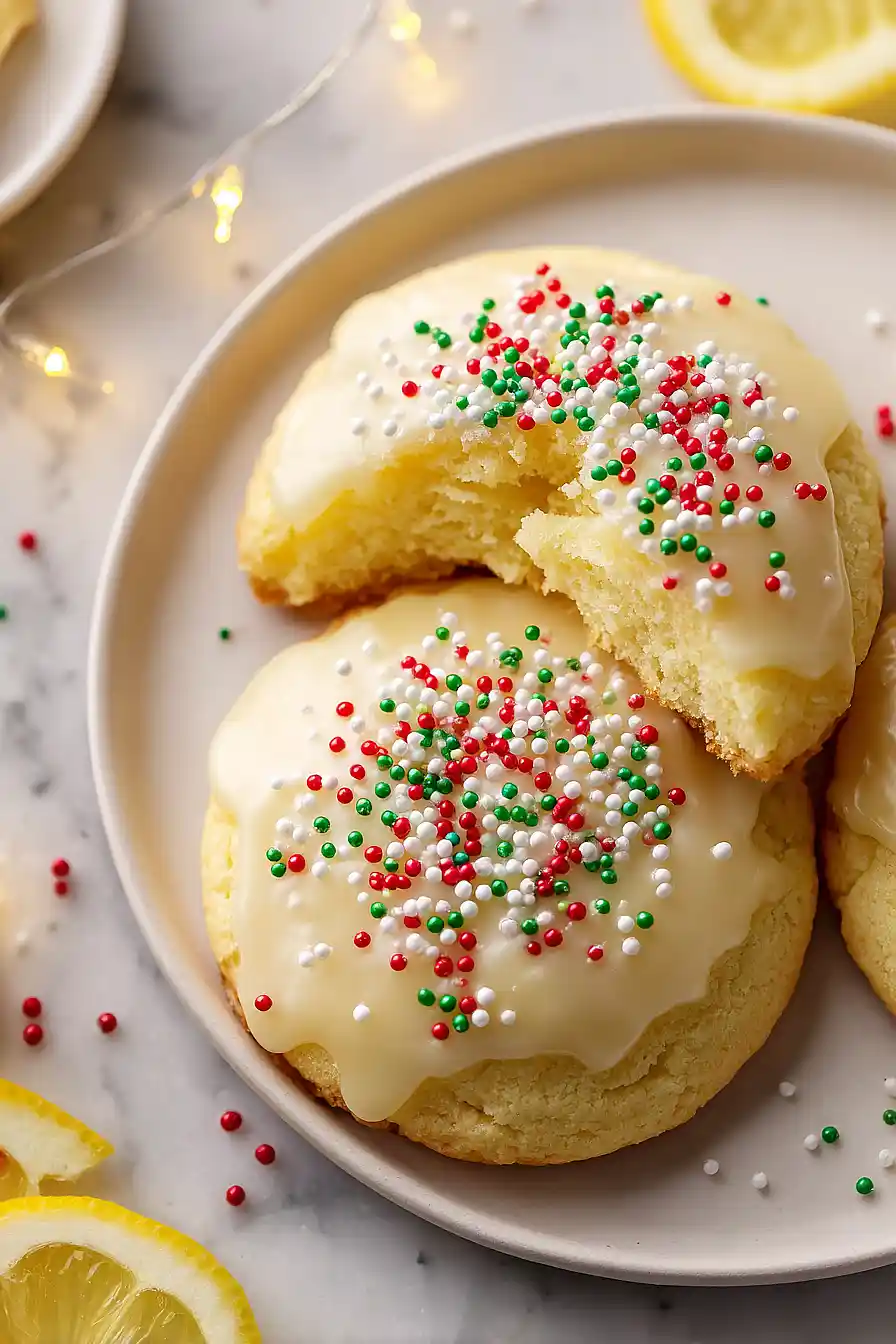 lemon christmas cookies