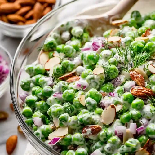 greek yogurt pea salad