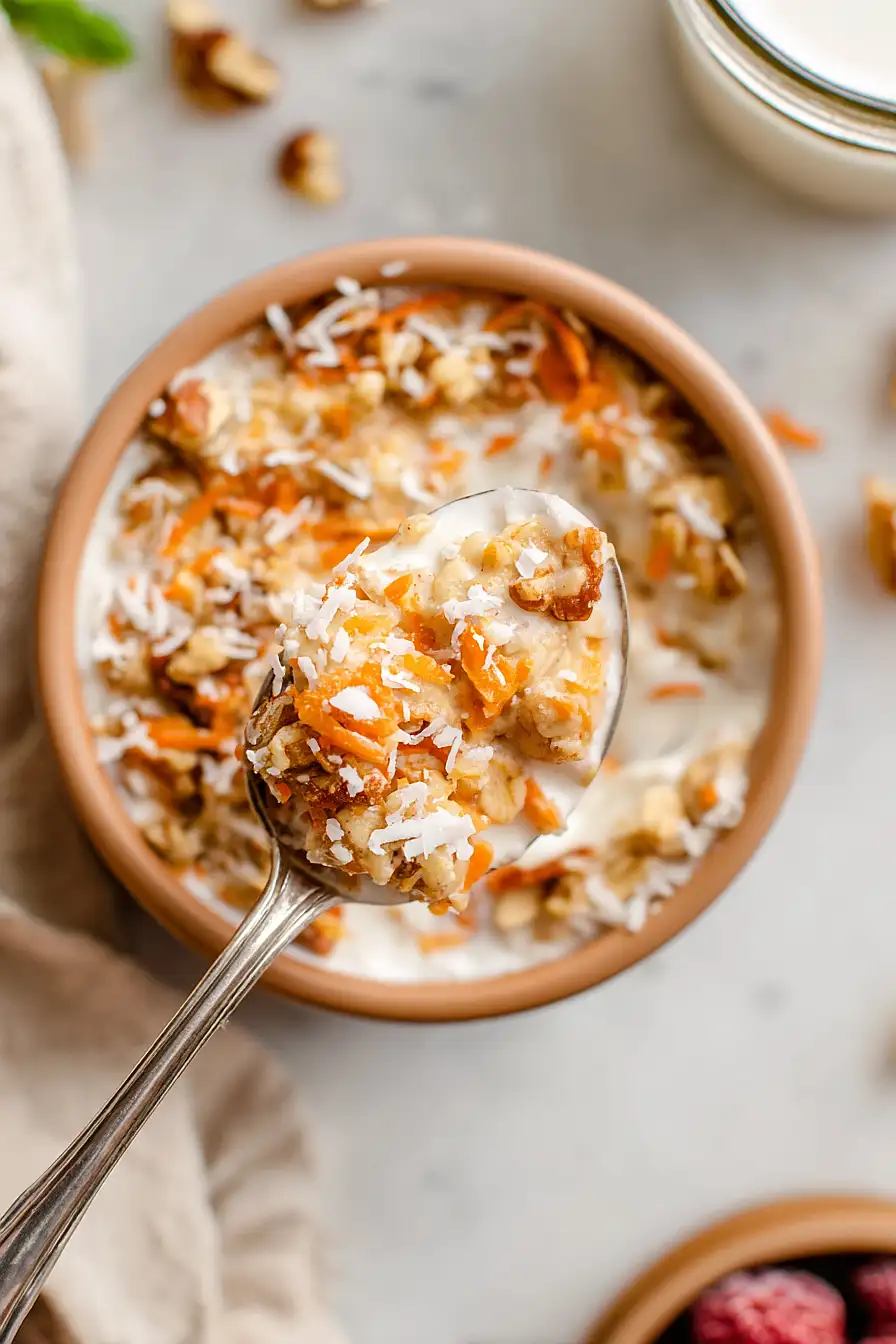 carrot cake overnight oats