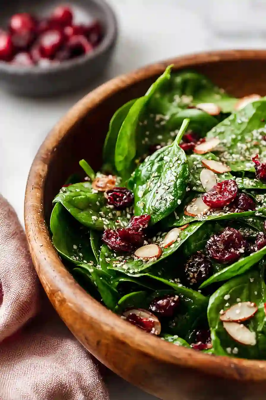 cranberry spinach salad