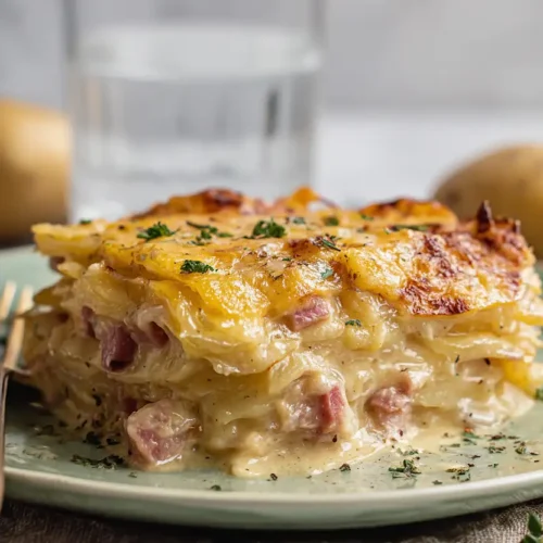 crockpot scalloped potatoes and ham