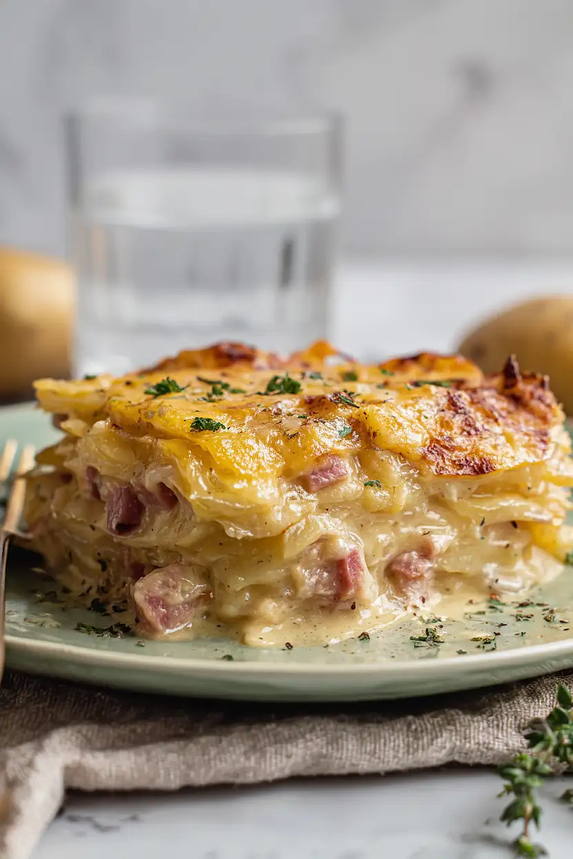 crockpot scalloped potatoes and ham