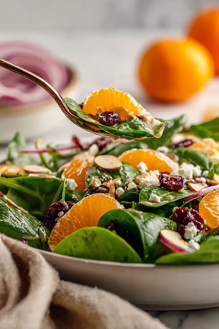 spinach salad with mandarin oranges