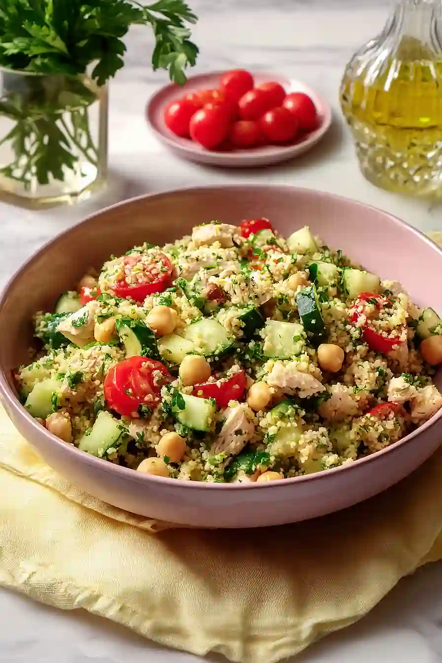 mediterranean couscous chicken salad